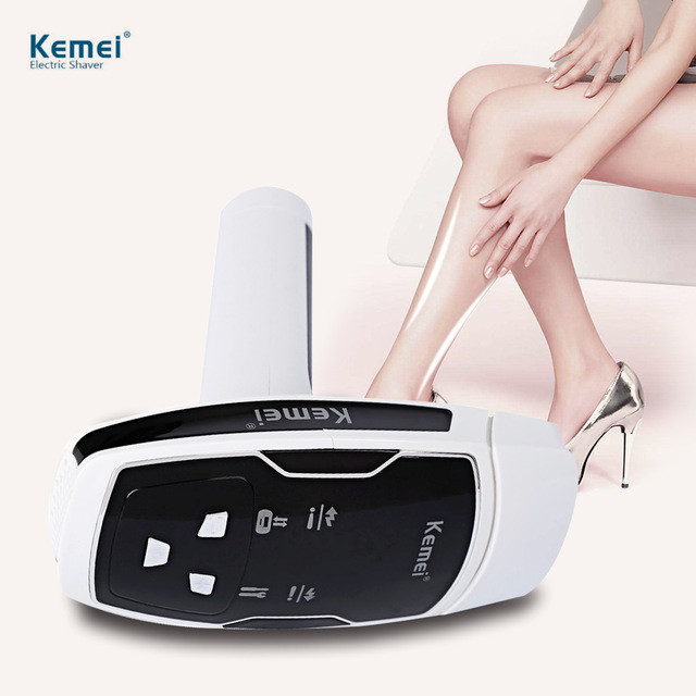 Фотоепілятор kemei km-6812 для обличчя і тіла зі змінними картриджами