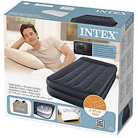 Надувной матрас кровать со встроенным электронасосом Intex 64122