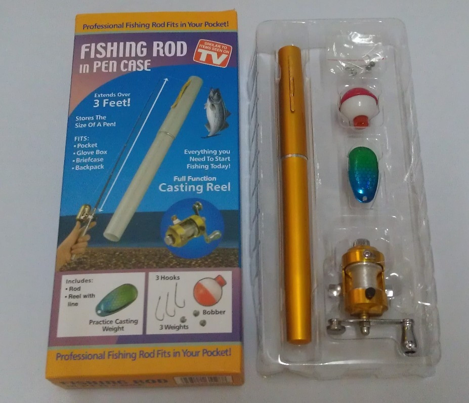 Вудка міні у формі ручки FISHING ROD IN PEN CAS