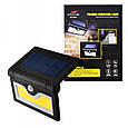 Настінний вуличний світильник SH-090A-34SMD, 1x18650, PIR+CDS, сонячна батарея, фото 9