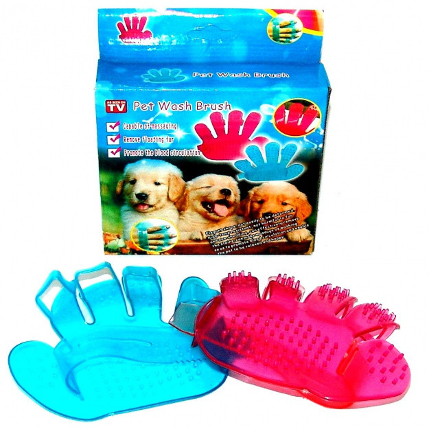 Силіконова щітка для миття тварин Pet Wash Brush
