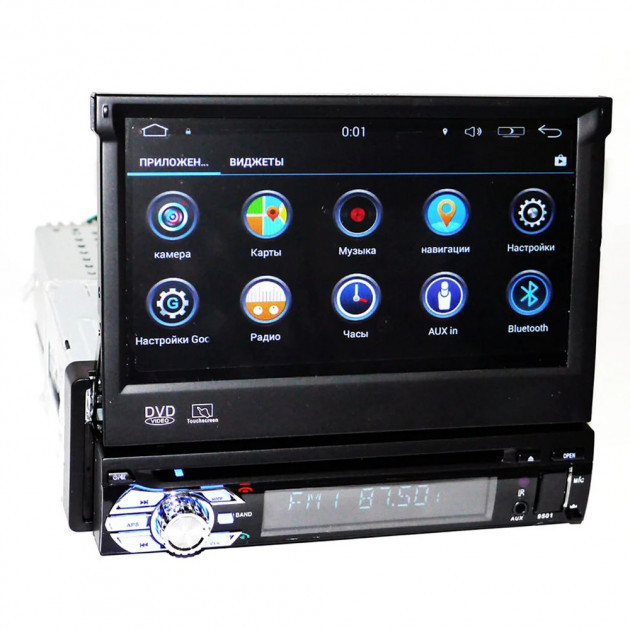 Автомагнітола 1DIN DVD-9501 Android GPS з екраном