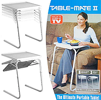 Мобільний складаний столик для ноутбука і їжі Table Mate 2 з регулюванням висоти та нахилом
