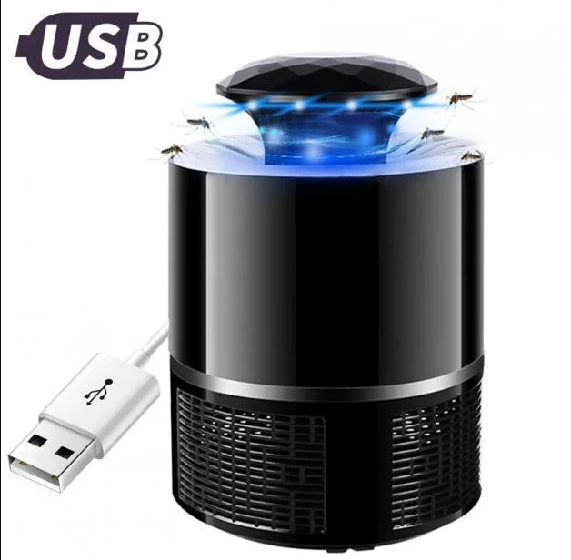 Лампа-пастка для комарів Mosquito Killer Lamp, знищувач комах USB