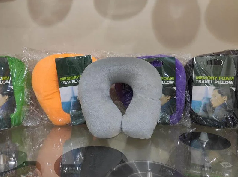 Ортопедична подушка підкова під шию MEMORY FOAM TRAVEL PILLOW / Дорожня подушка, фото 1
