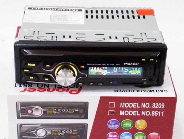 Автомагнітола 8511 USB флешка мульти підсвічування AUX FM