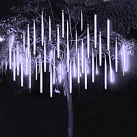 Гирлянда Тающие сосульки LED 50см 8шт, холодно-белый цвет