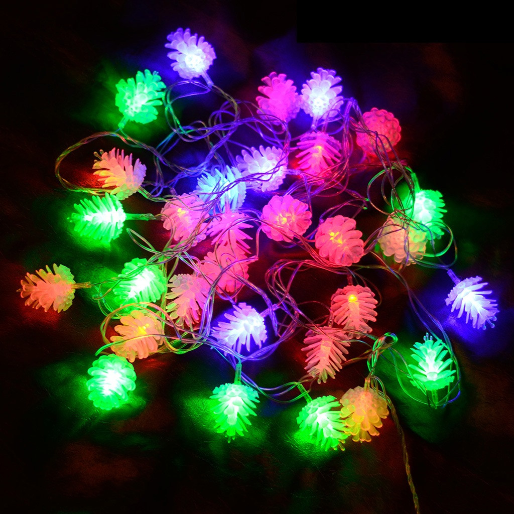 Новорічна світлодіодна гірлянда 40P T2 "Шишки" 40Led