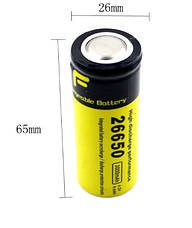 Акумулятор 26650 3000 mAh 4.2 V 9.6 wh, фото 3