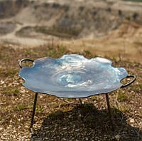 Сковорода для огня из диска бороны туристическая Фирменная 56 см для пикника, гриль,садж, от производителя.