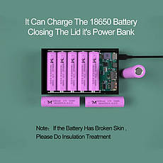 Корпус коробка Power Bank Qi 18650х5 CX5-Qi, фото 4