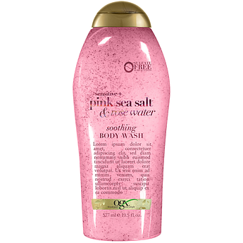 Гель-скраб для душу OGX Rosewater & Pink Sea Salt Wash & Scrub 577 мл