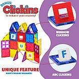 Магнітний конструктор Playmags 100 елементів Piece Colorful tile Set PM151 Оригінал, фото 5