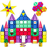 Магнітний конструктор Playmags 100 елементів Piece Colorful tile Set PM151 Оригінал, фото 9