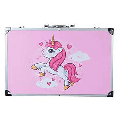 Дитячий набір для творчості Єдиноріг ( рожевий кейс)