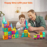 Магнітний конструктор BMAG 120 PCS Magnetic Building Blocks, 3D Magnet Building Tiles, фото 2