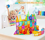 Магнітний конструктор BMAG 120 PCS Magnetic Building Blocks, 3D Magnet Building Tiles, фото 6