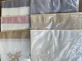 Скатертина 150*220 см. обшита стрічкою (Туреччина)