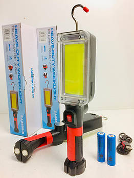 Ліхтарик BL 8859 B/ 7636 COB 2*18650 BATTERY USB CHARGE (72 шт./ясть)