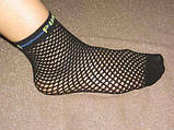 Шкарпетки жіночі капронові сітка Bross чорні, фото 3