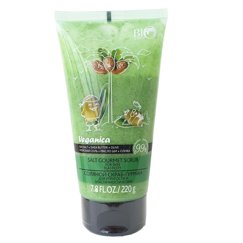Соляний скраб-гурман для пружності і еластичності Bio World Botanica 220г