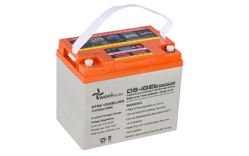 Гелевий акумулятор Weekender DS 80Ah 12V з дисплеєм