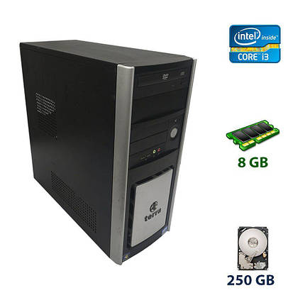 Комп'ютер Wortmann AG Terra Tower (98) /Core i3-550 2(4) ядра по 3.2 GHz / 8 GB DDR3 / 250 GB HDD, фото 1