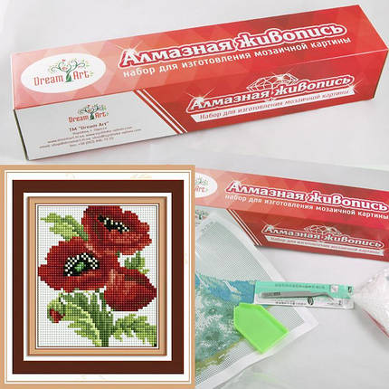 31472 Качки біля лотоса Набір алмазної мозаїки, фото 2