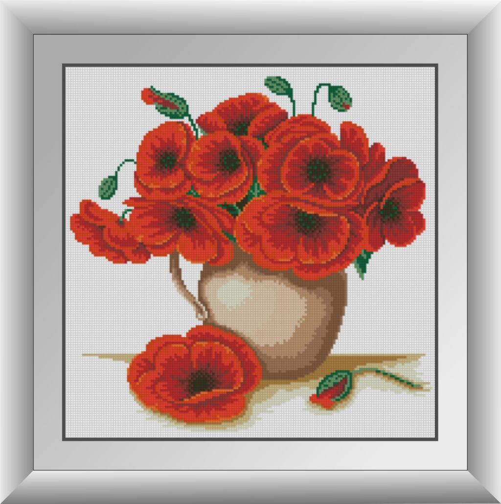 30011 Набір діамантової мозаїки Червоні маки