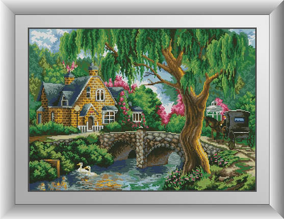 30075 Набір діамантової мозаїки Лісова хатина, фото 1