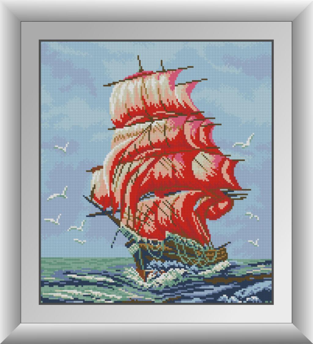 30089 Набір діамантової мозаїки Багряні вітрила