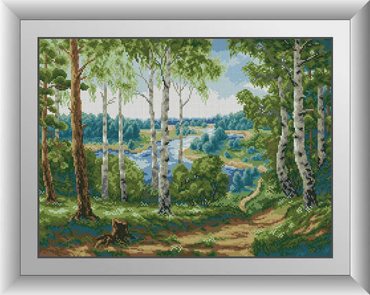 30197 Набір діамантової мозаїки Берези, фото 1