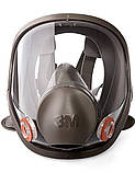 Панорамна маска 3М 6800 з вугільними фільтрами, фото 2