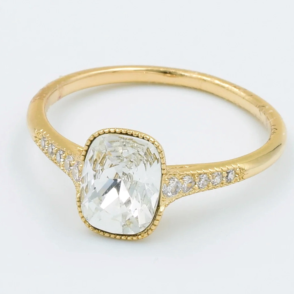 XUPING Кільце Позолота 18к c Swarovski, Висота 0.9см, Розмір 17