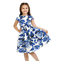 Футболка Kids Couture Платье 1-001 сині квіти 122