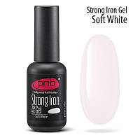 Гель моделирующий PNB Strong iron gel soft white нежно белый 8 мл (15167Gu)