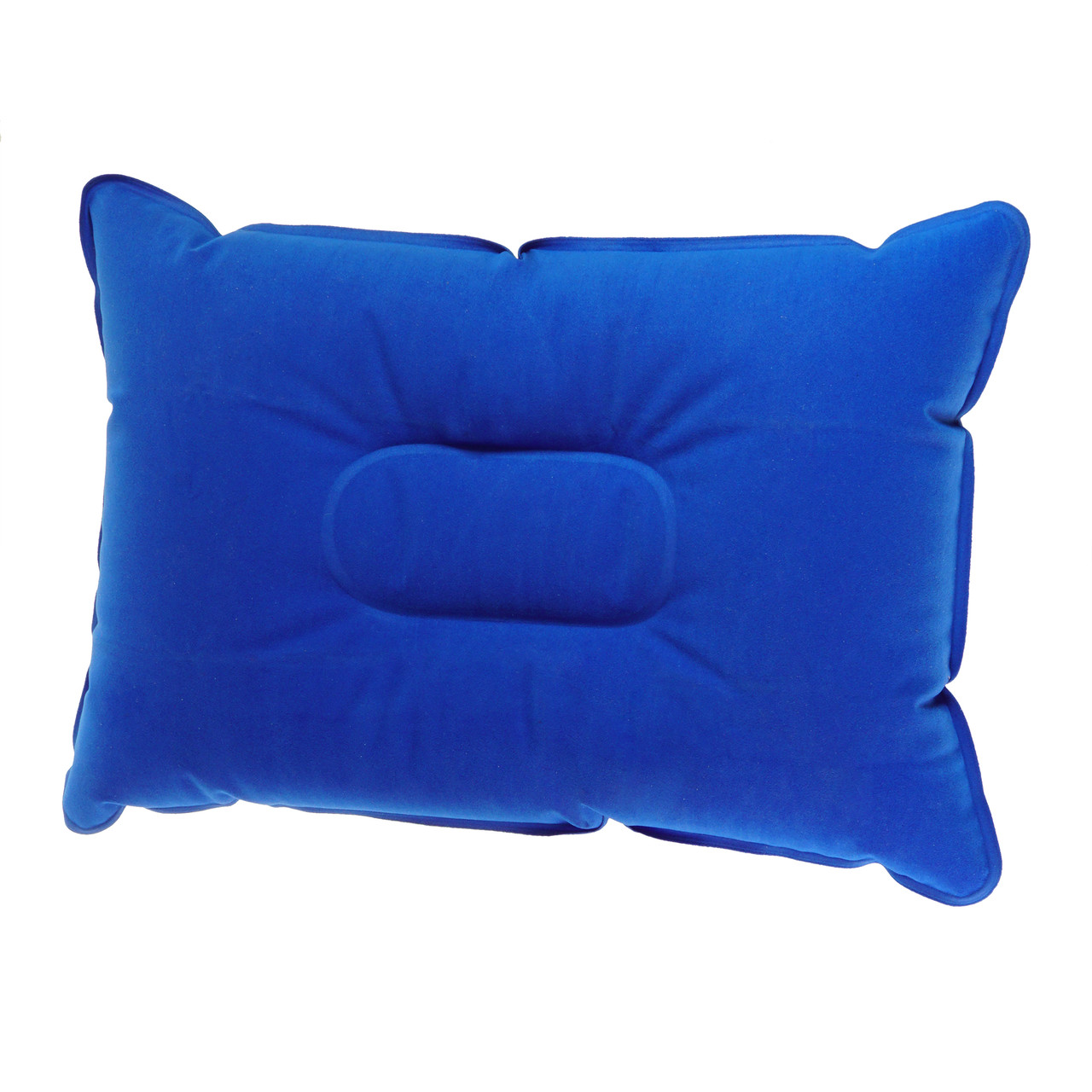 Надувна туристична подушка для кемпінгу синя