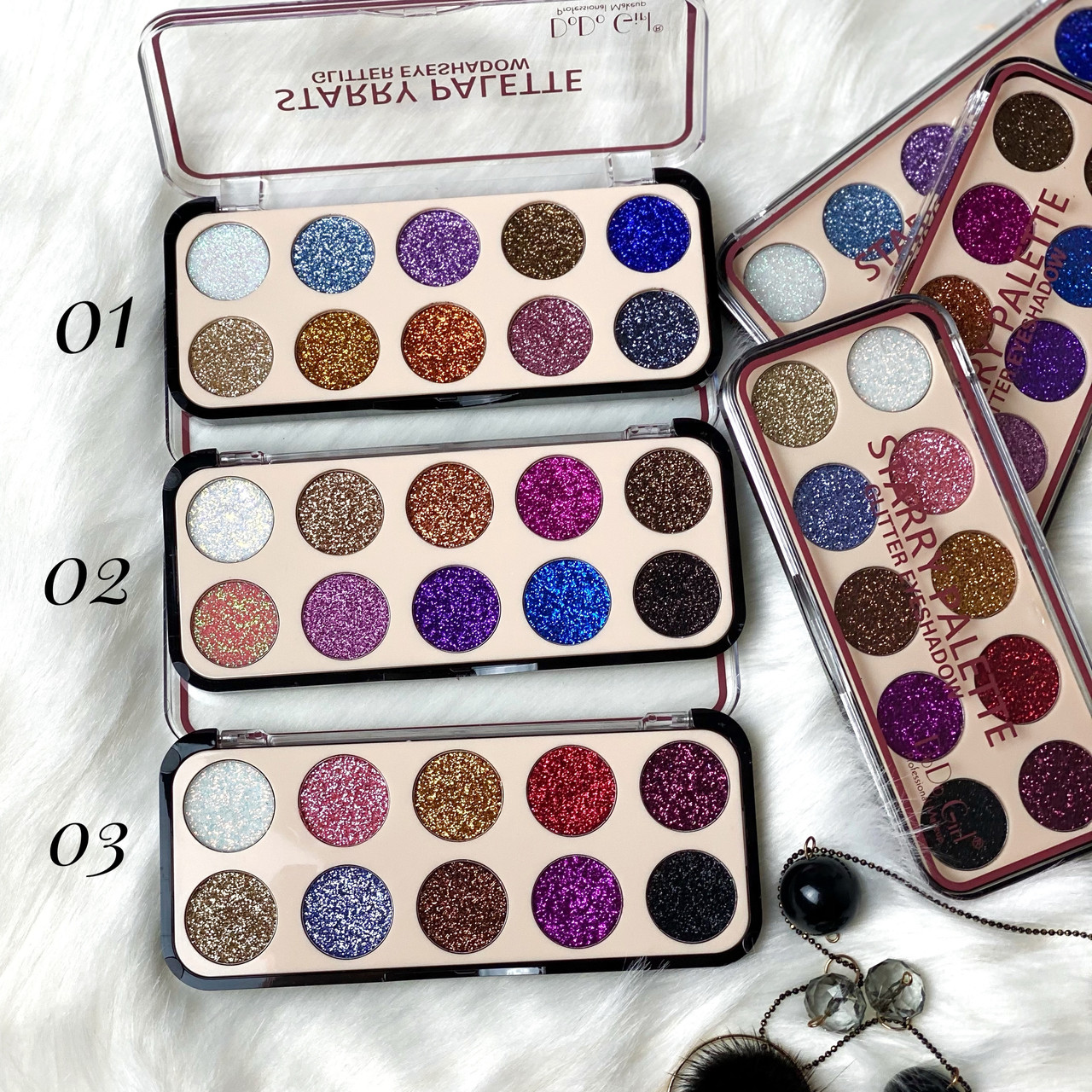 Палетка гліттерів DoDo Girl Starry Palette Glitter Eyeshadow