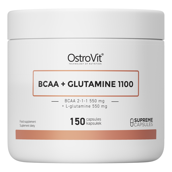 Амінокислоти OstroVit BCAA + Glutamine 1100 mg 150 caps