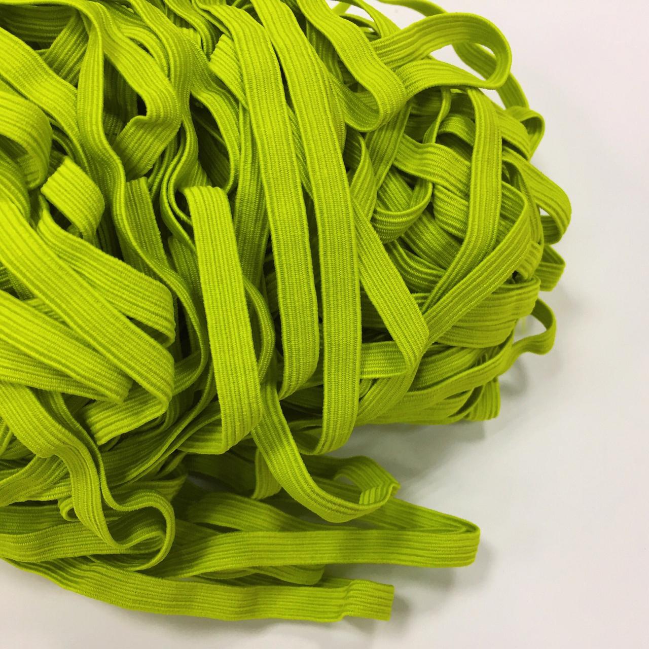 Гумка плетена продежна п/е 8 мм колір салатовий (уп 10 м) Ф