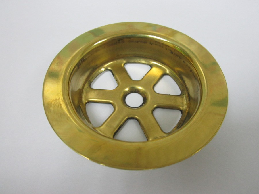 Сітка на сифон в кольорі золото діаметр 70 мм, Італія