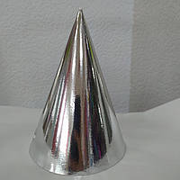 Набір ковпаків святкових Срібло 15см 10шт