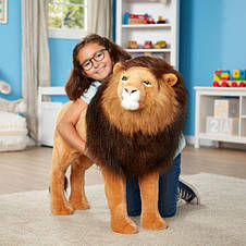 Плюшевий лев іграшка м'яка велика Melissa&Doug, фото 2