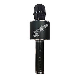 Дитячий мікрофон для караоке бездротовий Зміна голосу колонки блютуз Чорний Black YS 66 Музичні іграшки