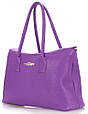 Кожаная женская сумка POOLPARTY Sense sense-violet, фото 2