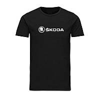 Футболка мужская Skoda большое лого черная