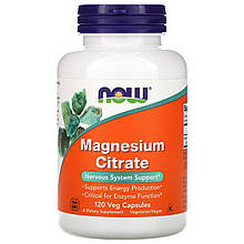 Мінеральна добавка NOW Foods Magnesium Citrate 120 VCaps