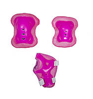 Комплект детской защиты 3-в-1 (на колени, локти и ладони) Sport Series. Розовый цвет