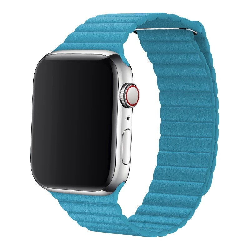 Шкіряний ремінець Leather Loop для Apple Watch (38/40/41 mm) Ocean Blue