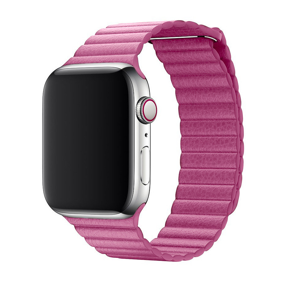 Шкіряний ремінець Leather Loop для Apple Watch (38/40/41 mm) Pink